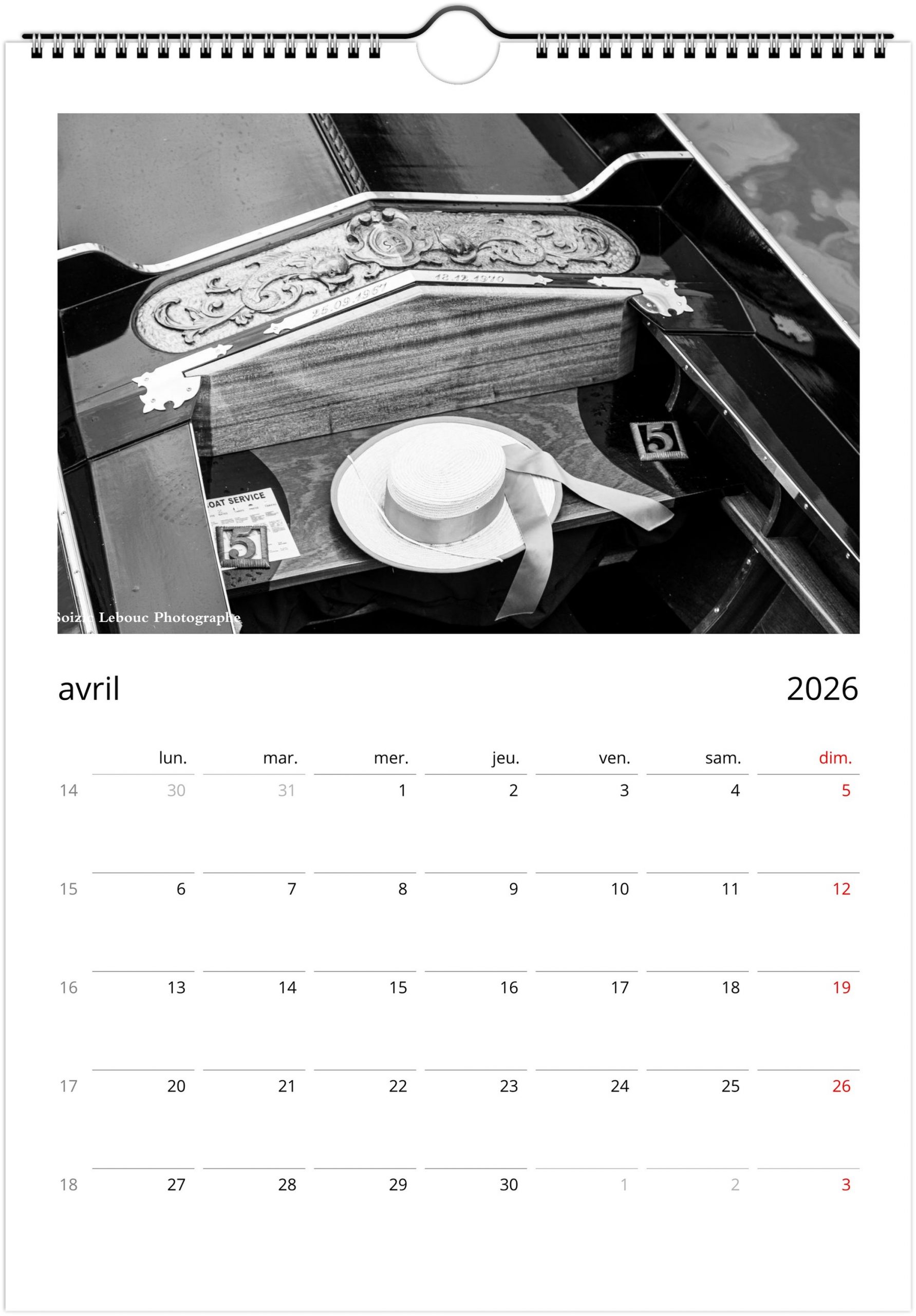 Venise en noir et blanc 2026 – Image 6