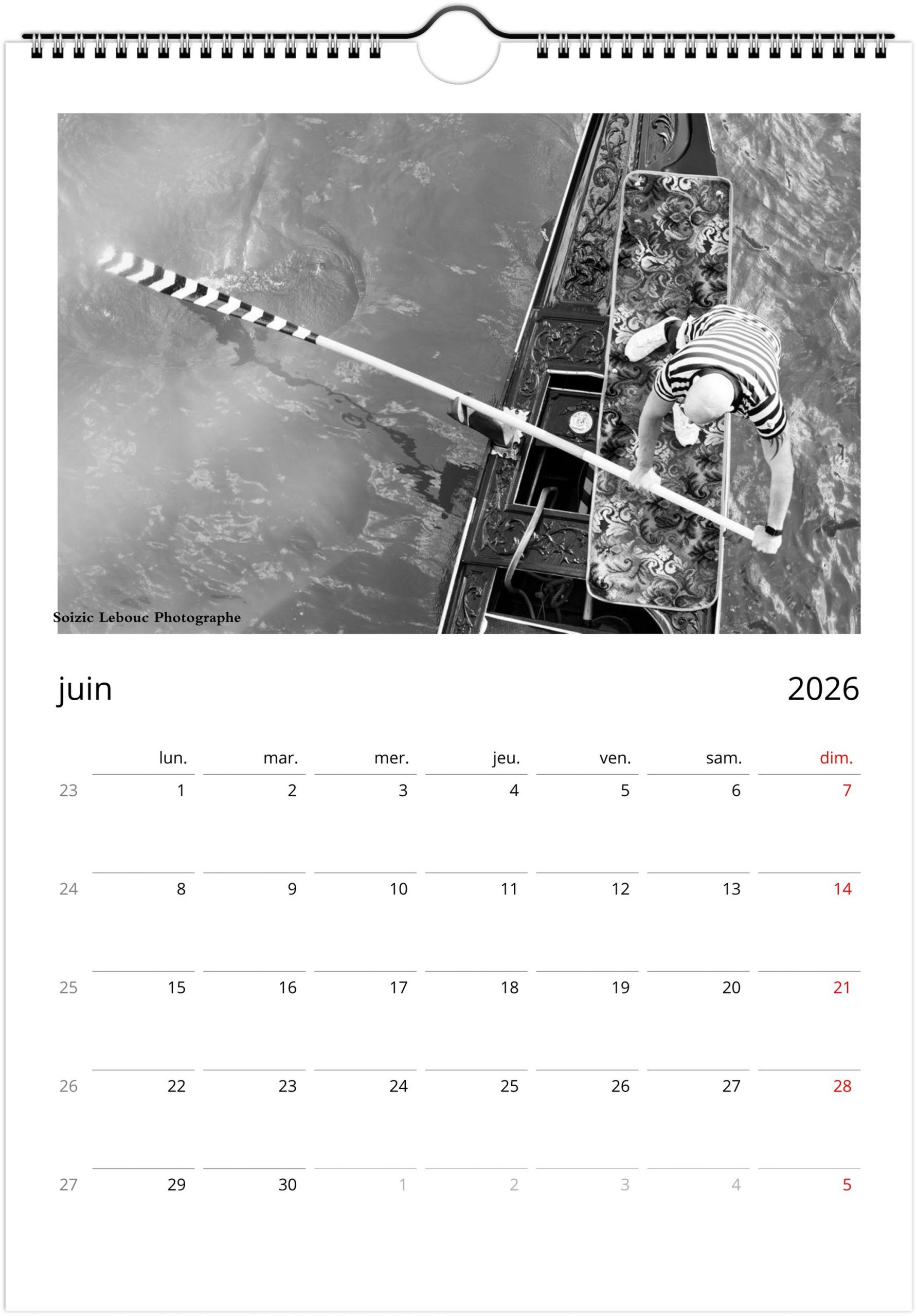 Venise en noir et blanc 2026 – Image 8