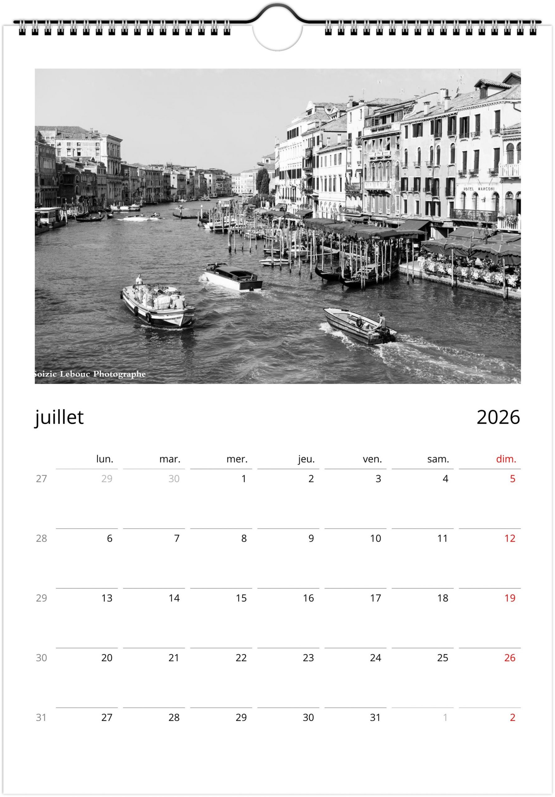 Venise en noir et blanc 2026 – Image 9
